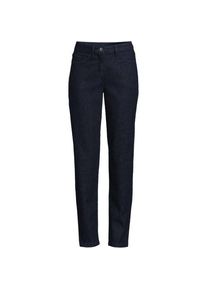 LANDS' END Slim Fit Jeans High Waist in Petite-Gr&ouml;&szlig;e, Damen, size: petite, Blau, Baumwolle/Baumwoll-Mischung, by Lands' End