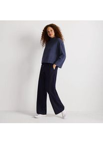 LANDS' END Weite Hose aus geb&uuml;rstetem Flanell mit Streifendetail f&uuml;r Damen, Damen, size: regular, Muster, by Lands' End