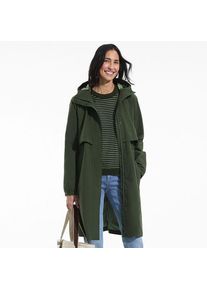 LANDS' END Verstaubarer wasserdichter Squall Regenmantel f&uuml;r Damen in Petite-Gr&ouml;&szlig;e, Damen, size: petite, Gr&uuml;n, Polyester, by Lands' End
