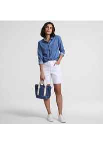 LANDS' END Jeansbluse aus Lyocell-Mix, Damen, size: regular, Blau, by Lands' End