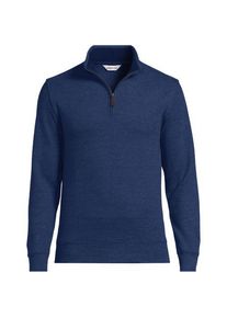 LANDS' END Rei&szlig;verschluss-Pullover aus Bedford-Ripp f&uuml;r Herren, Herren, size: regular, Blau, Baumwolle, by Lands' End