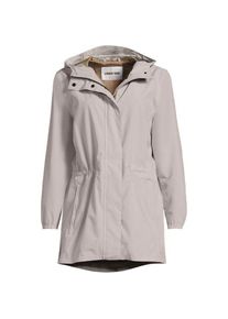 LANDS' END Wasserdichte Regenjacke SQUALL mit Packfach f&uuml;r Damen in Plus-Gr&ouml;&szlig;e, Damen, size: plus, Beige, Polyester, by Lands' End