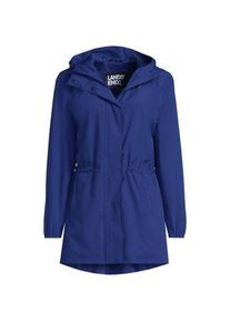 LANDS' END Wasserdichte Regenjacke SQUALL mit Packfach f&uuml;r Damen in Plus-Gr&ouml;&szlig;e, Damen, size: plus, Blau, Polyester, by Lands' End