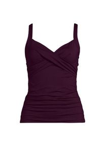 LANDS' END Tankinitop CHLORRESISTENT mit V-Ausschnitt f&uuml;r Damen in Lang-Gr&ouml;&szlig;e, Damen, size: regular, Lila, Nylon-Mischung, by Lands' End