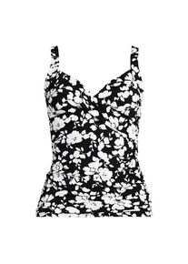 LANDS' END Tankinitop CHLORRESISTENT mit V-Ausschnitt f&uuml;r Damen, Damen, size: regular, Schwarz, Nylon-Mischung, by Lands' End