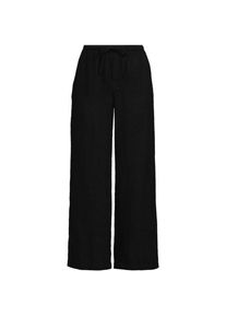 LANDS' END Premium Reinleinen-Schlupfhose in 7/8-L&auml;nge, Damen, size: regular, Schwarz, Leinen, by Lands' End