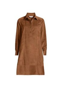 LANDS' END Breitcord-Hemdkleid f&uuml;r Damen in Plus-Gr&ouml;&szlig;e, Damen, size: plus, Braun, Baumwolle, by Lands' End