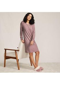 LANDS' END Silky Knit Nachthemd Gestreift f&uuml;r Damen, Damen, size: regular, Pink, Polyester/Viskose/Polyester-Mischung, by Lands' End