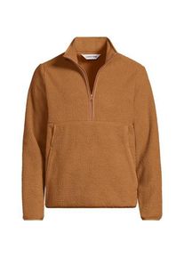 LANDS' END Teddy-Pullover mit Rei&szlig;verschluss f&uuml;r Herren, Herren, size: regular, Beige, Polyester, by Lands' End
