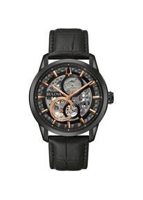 Bulova Sutton Automatic Schwarz Herren Armbanduhr 98A283