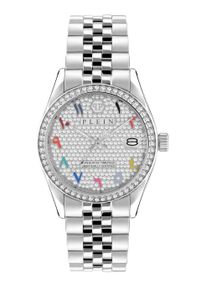 Philipp Plein Date Superlative Silber Damen Armbanduhr PWYAA0723
