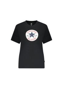 Converse Schwarzes Baumwoll Damen T-Shirt