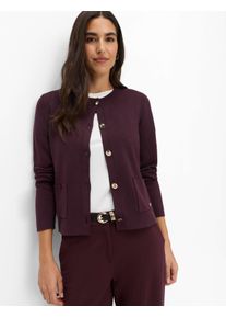 Brax Damen Strickjacke Style AMI blackberry violet, dunkles lila, Gr. 48