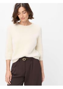 Brax Damen Pullover Style NOEMI dark ecru, Altwei&szlig;, Gr. 48