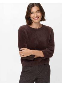 Brax Damen Pullover Style NOEMI brunette, dunkelbraun, Gr. 34