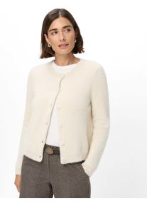 Brax Damen Strickjacke Style ANN dark ecru, Altwei&szlig;, Gr. 48
