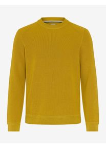 Brax Herren Strickpullover Style ROY safran, dunkelgelb, Gr. XL