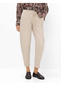 Brax Damen Five-Pocket-Hose Style MEGAN S DESERT, denim hellbeige, Gr. 34