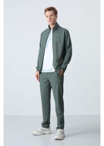 Herren Sweatshirt mit Rei&szlig;verschlusskragen und Hose Set