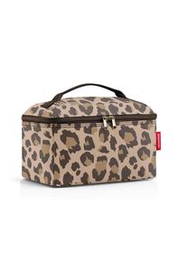 Reisenthel Kosmetiktasche Beautycase leo macchiato, Braun, Schwarz, Kunststoff, Textil, 27x18x17 cm, Freizeit, Wellness, K&ouml;rperpflege, Kosmetik