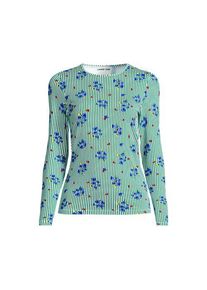 LANDS' END Schnelltrocknendes UPF 50 Sonnenschutz-Badeshirt f&uuml;r Damen in Plus-Gr&ouml;&szlig;e, Damen, size: plus, Gr&uuml;n, Nylon-Mischung, by Lands' End