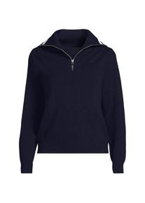 LANDS' END Feinstrick-Pullover mit Rei&szlig;verschluss f&uuml;r Damen in Petite-Gr&ouml;&szlig;e, Damen, size: petite, Elfenbein, by Lands' End