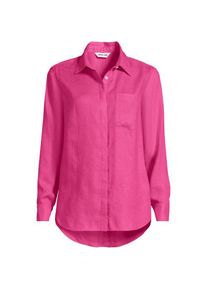 LANDS' END Premium Reinleinen-Bluse f&uuml;r Damen, Damen, size: regular, Pink, Leinen, by Lands' End