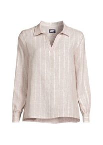 LANDS' END Premium Reinleinen-Schlupfbluse f&uuml;r Damen in Petite-Gr&ouml;&szlig;e, Damen, size: petite, Elfenbein, by Lands' End