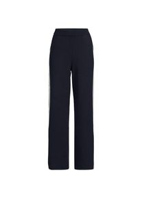 LANDS' END Feinstrick-Jerseyhose mit Streifendetail f&uuml;r Damen, Damen, size: regular, Blau, Polyester/Viskose/Polyester-Mischung, by Lands' End
