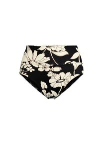 LANDS' END Bikinihose zum Umschlagen, High Waist, f&uuml;r Damen, Damen, size: regular, Schwarz, Nylon-Mischung, by Lands' End