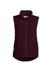 LANDS' END Teddy-Weste f&uuml;r Damen, Damen, size: regular, Rot, Polyester, by Lands' End