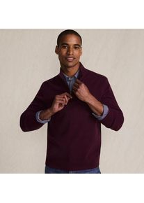 LANDS' END Kaschmir-Pullover mit Rei&szlig;verschluss f&uuml;r Herren, Herren, size: regular, Rot, Kaschmir, by Lands' End