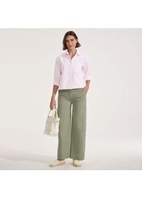 LANDS' END Weite Chinos High Waist aus Lyocell-Mix f&uuml;r Damen in Petite-Gr&ouml;&szlig;e, Damen, size: petite, Braun, Baumwolle/Baumwoll-Mischung, by Lands' End