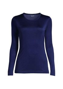 LANDS' END Seidenunterhemd mit Rundhalsausschnitt f&uuml;r Damen in Plus-Gr&ouml;&szlig;e, Damen, size: plus, Elfenbein, Seide, by Lands' End
