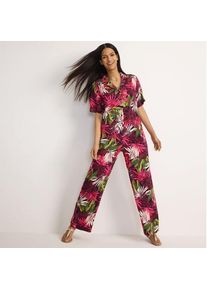 LANDS' END Gemusterte Schlupfhose f&uuml;r Damen in Petite-Gr&ouml;&szlig;e, Damen, size: petite, Rot, Viskose, by Lands' End