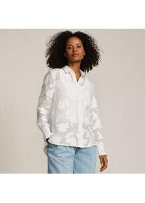LANDS' END Bluse mit floraler Bestickung f&uuml;r Damen, Damen, size: regular, Wei&szlig;, Baumwolle/Viskose/Baumwoll-Mischung, by Lands' End