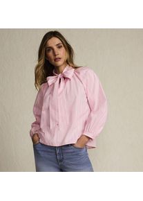LANDS' END Schluppenbluse aus Baumwolle f&uuml;r Damen, Damen, size: regular, Pink, Baumwolle, by Lands' End