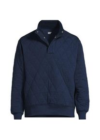 LANDS' END Gesteppter Pullover mit Stehkragen f&uuml;r Herren, Herren, size: regular, Blau, by Lands' End