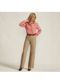 LANDS' END 5-Pocket-Chinos mit weitem Bein f&uuml;r Damen, Damen, size: regular, Braun, Baumwoll-Mischung, by Lands' End