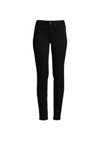 LANDS' END Straight Fit Recycled Denim Jeans Mid Waist in Plus-Gr&ouml;&szlig;e, Damen, size: plus, Schwarz, Elasthan/Baumwoll-Mischung/Polyester-Mischung, by Lands' End
