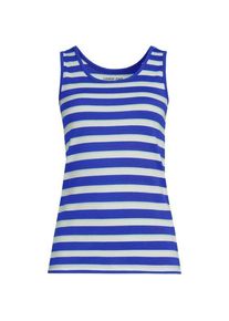 LANDS' END Baumwoll-Top f&uuml;r Damen, Damen, size: regular, Blau, Baumwolle, by Lands' End