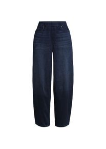 LANDS' END Knit Denim STARFISH Barrel-Jeans, Damen, size: regular, Blau, Baumwoll-Mischung/Polyester-Mischung, by Lands' End