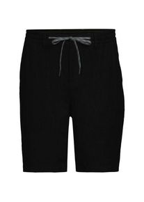 LANDS' END Premium Reinleinen-Shorts, Herren, size: regular, Schwarz, by Lands' End