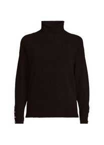 LANDS' END Soft Touch Stehkragenpullover mit &Auml;rmelkn&ouml;pfen f&uuml;r Damen, Damen, size: regular, Braun, Polyacryl/Woll-Mischung/Nylon-Mischung, by Lands' End