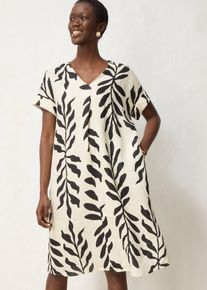 bonprix Kaftan-Kleid aus reinem Leinen, beige, Gr.48, luftiges Leinen Kaftan-Kleid aus sch&ouml;ner Premium Qualit&auml;t, aus Leinen