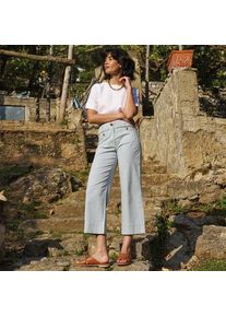 LANDS' END Weite 7/8-Chinos f&uuml;r Damen, Damen, size: regular, Blau, Baumwolle/Lyocell (Viskose)/Baumwoll-Mischung, by Lands' End