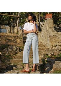 LANDS' END Weite 7/8-Chinos f&uuml;r Damen, Damen, size: regular, Blau, Baumwolle/Lyocell (Viskose)/Baumwoll-Mischung, by Lands' End