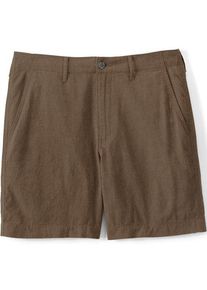 LANDS' END Soft Ease Classic Fit Leinenmix-Shorts f&uuml;r Herren, 18 cm, Herren, size: regular, Braun, Leinen/Baumwoll-Mischung, by Lands' End