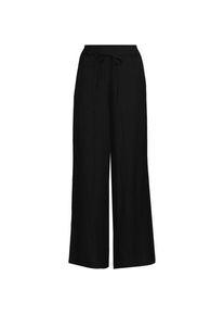 LANDS' END Weite Ready to Go Schlupfhose mit B&auml;ndchenzug in Petite-Gr&ouml;&szlig;e, Damen, size: petite, Schwarz, Nylon/Viskose, by Lands' End