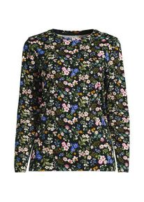 LANDS' END Supima-Shirt, Langarm, Damen, size: regular, Gr&uuml;n, Baumwolle, by Lands' End